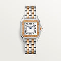 Unworn Cartier Panthère de Cartier, Stainless Steel, 18k Rose Gold and Diamonds, 29mm x 37mm, Ref# W3PN0007, box and papers