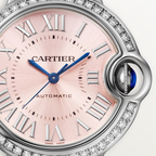 Unworn Cartier Ballon Bleu de Cartier, Stainless Steel and Diamonds, 33mm, Ref# W4BB0037, box and papers