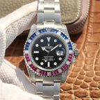 Rolex Submariner Silver Blue/Red Diamond, 40mm