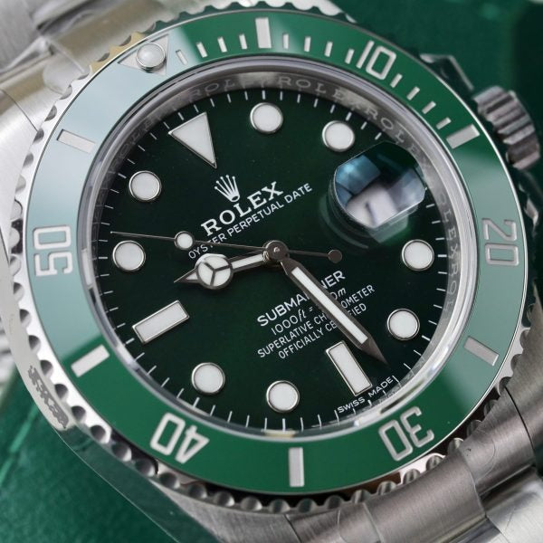 Rolex Submariner Stainless Steel “The Hulk” Green Dial Cerachrom Bezel, Ref#116610LV, 41mm