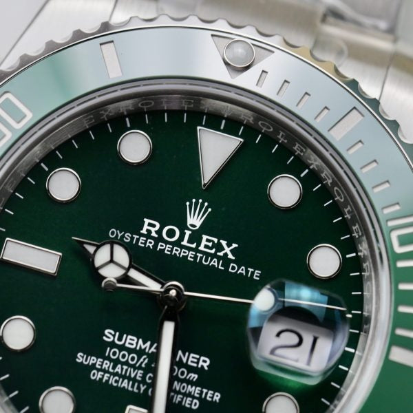 Rolex Submariner Stainless Steel “The Hulk” Green Dial Cerachrom Bezel, Ref#116610LV, 41mm
