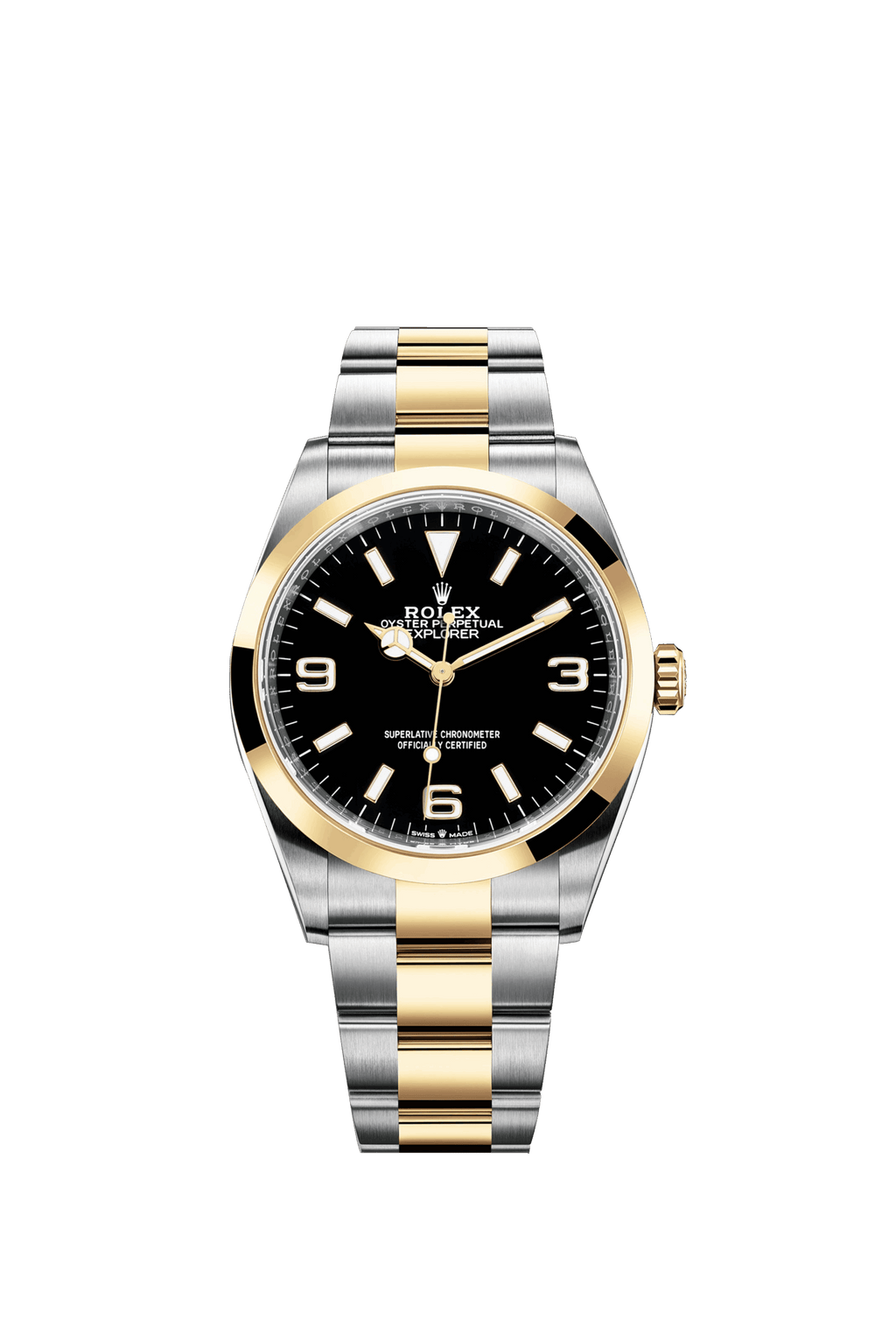 Rolex Explorer, 18k Yellow Gold and Stainless steel, 36mm, Ref# 124273-0001, 2024