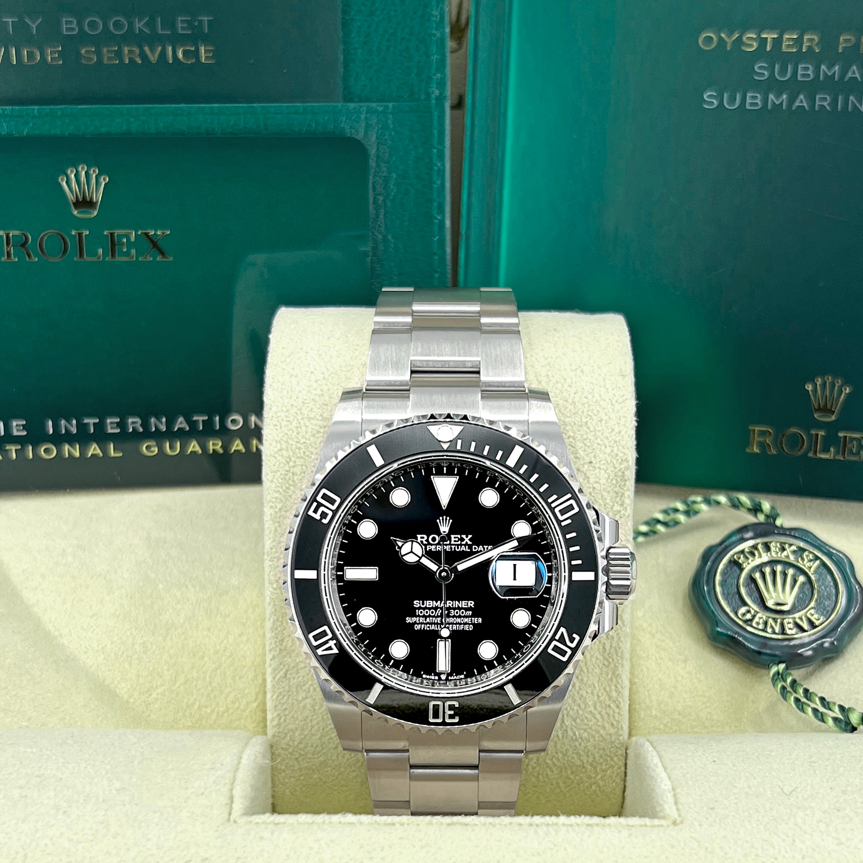 Rolex Submariner Date 41, Stainless Steel, Black Ceramic, Black dial, 41mm, Oyster, Ref# 126610ln-0001