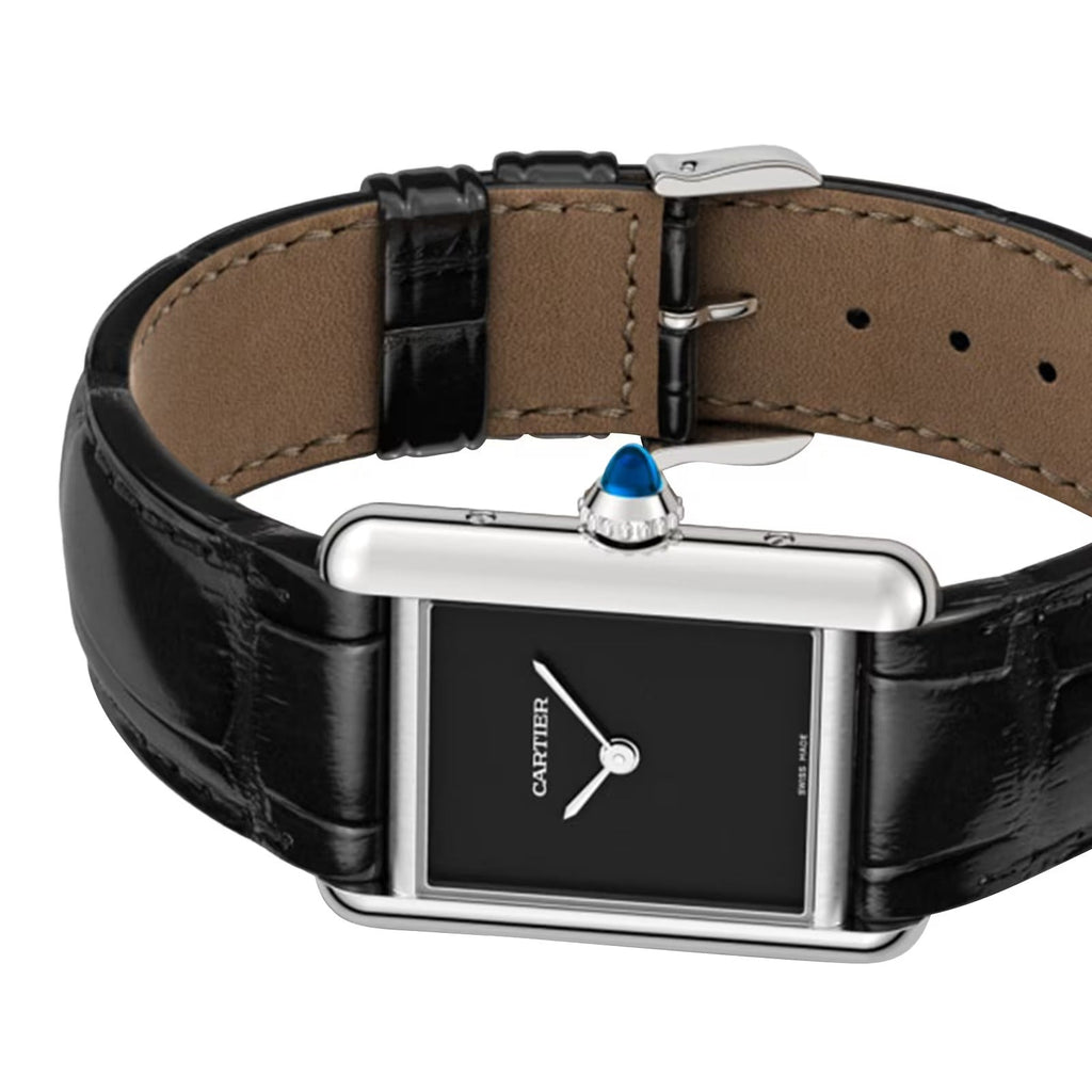 Unworn Cartier Tank Must de Cartier, Small Stainless Steel, 29.5mm x 22mm, Ref# WSTA0071, box and papers