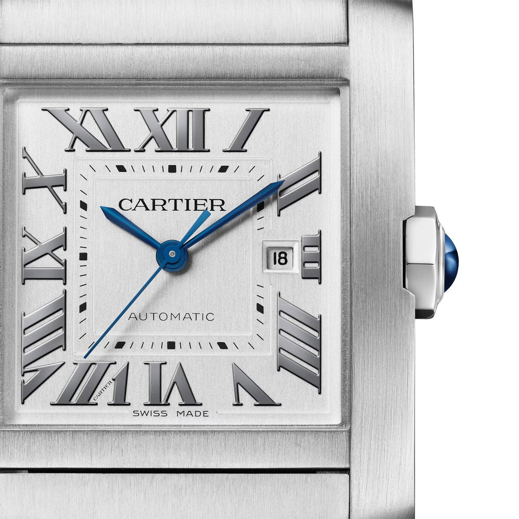 Unworn Cartier Tank Francaise de Cartier, Medium Stainless Steel, 32mm x 27mm, Ref# WSTA0074, box and papers