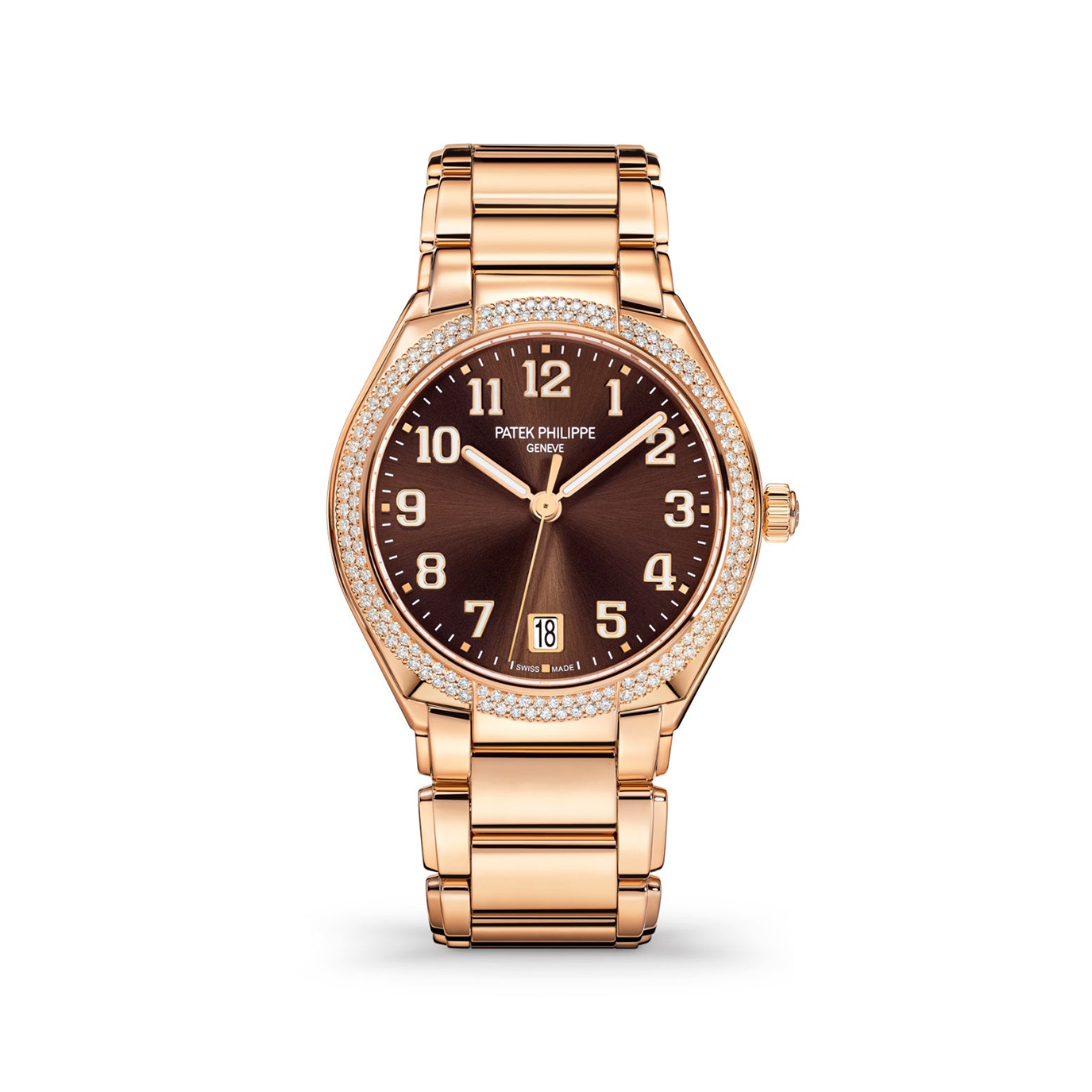 Patek Philippe Twenty~4 Automatic, 18k Rose Gold with 160 diamonds ~0,77ct, 36mm, Ref# 7300/1200R-001