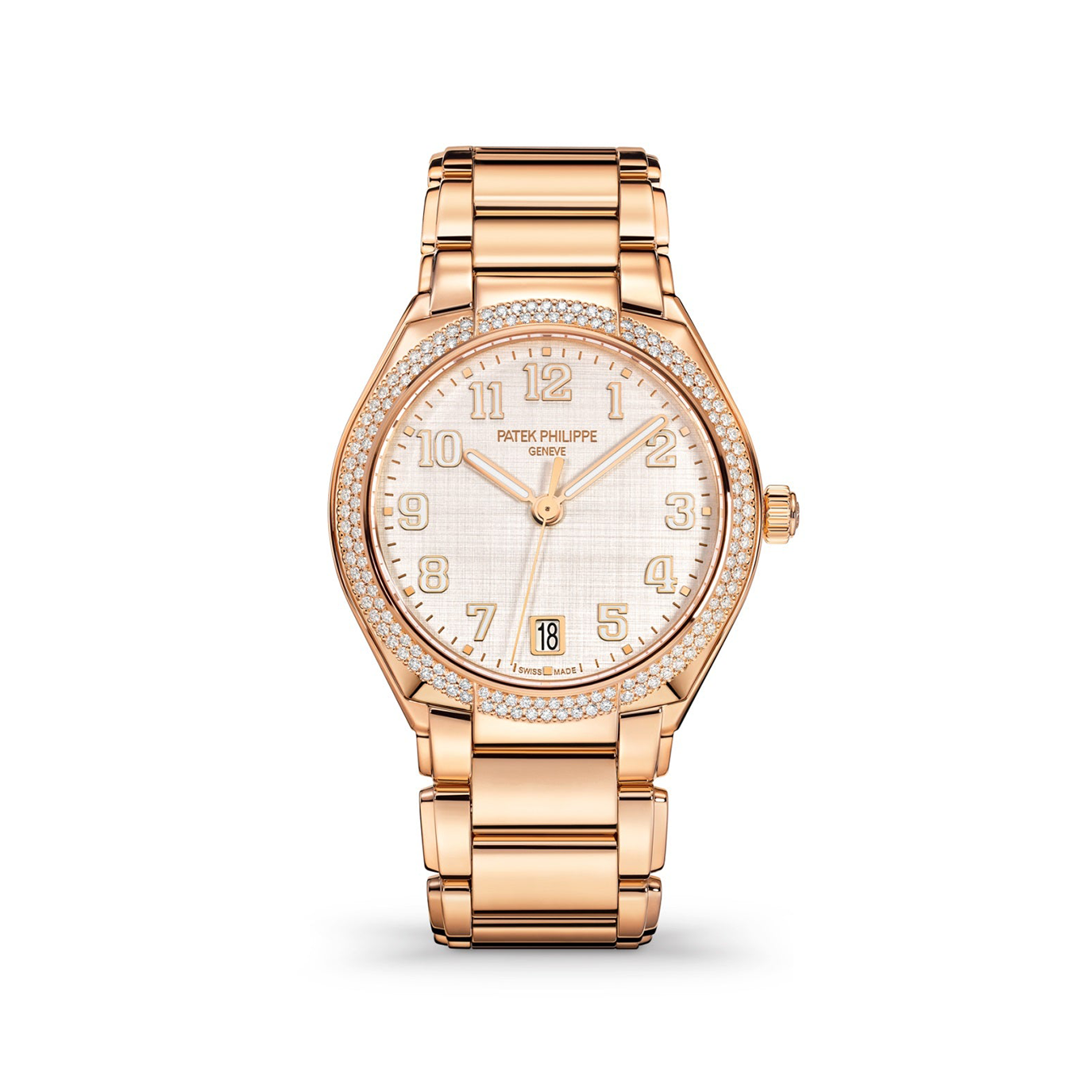 Patek Philippe Twenty~4 Automatic, 18k Rose Gold with 160 diamonds ~0,77ct, 36mm, Ref# 7300/1200R-010