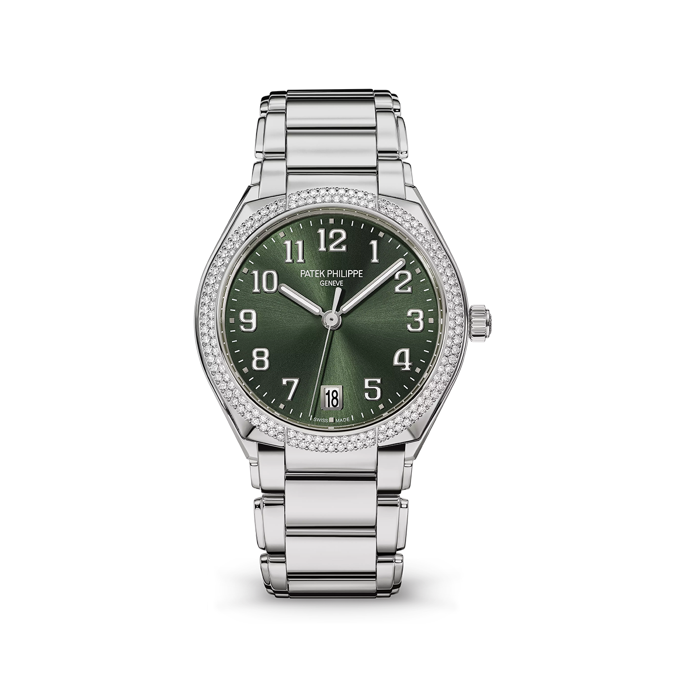 Patek Philippe Twenty~4 Automatic, Stainless Steel with 160 diamonds ~0,77ct, 36mm, Ref# 7300/1200A-011