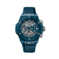 Unworn Hublot Big Bang Unico Petrol Blue Ceramic 42, 441.ES.5121.RX, box and papers
