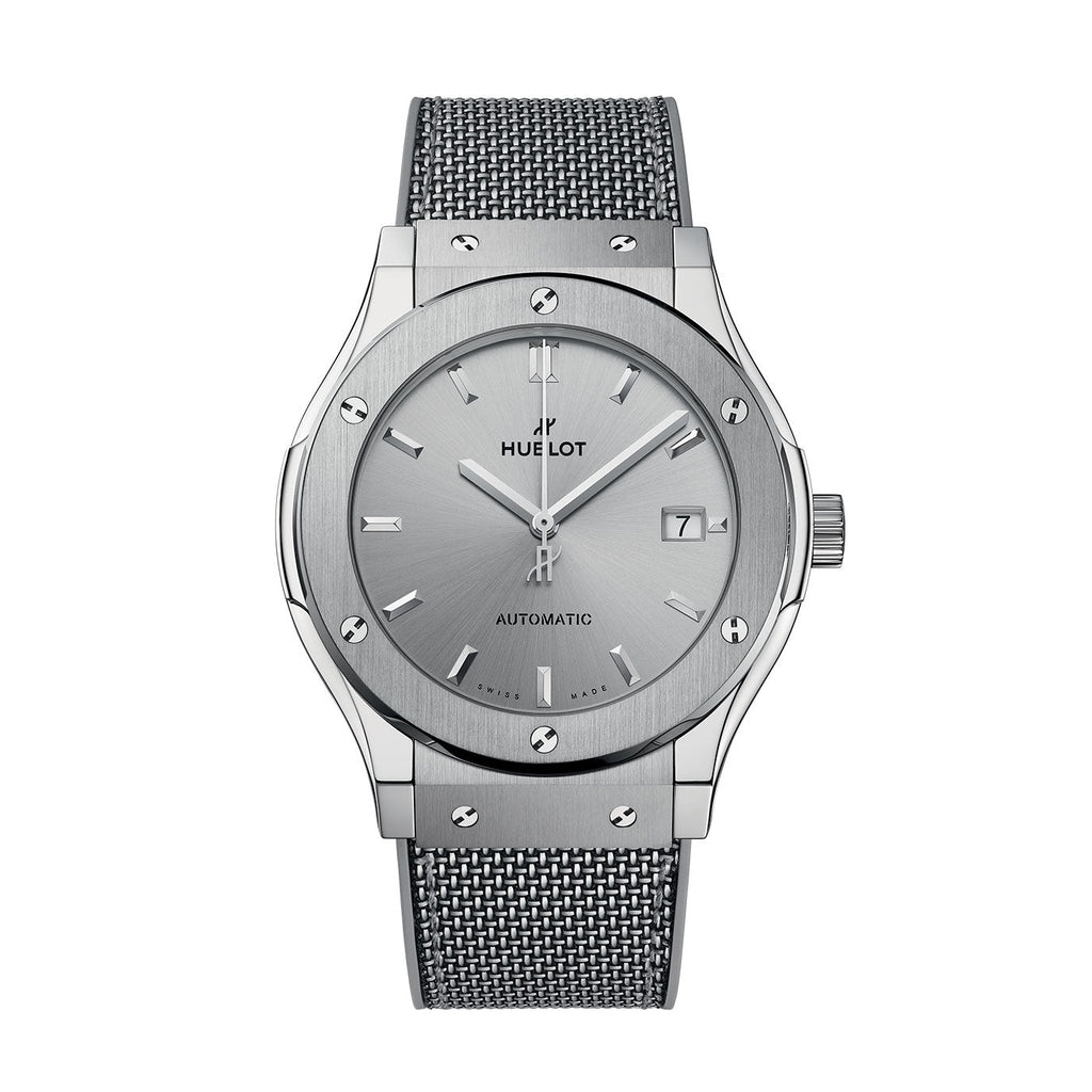 Unworn Hublot Classic Fusion Essential Grey 45, 511.NX.5610.NR.HEC24, box and papers