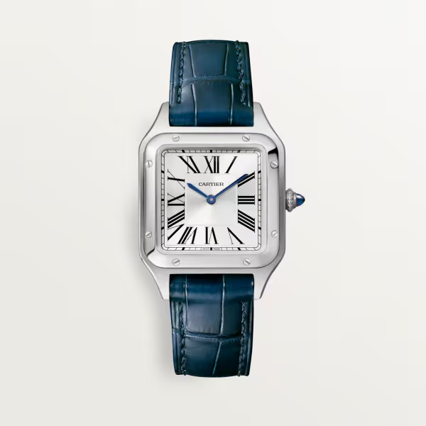 Unworn Cartier Santos-Dumont de Cartier, Stainless Steel, 38mm x 27.5mm, Ref# WSSA0023, box and papers