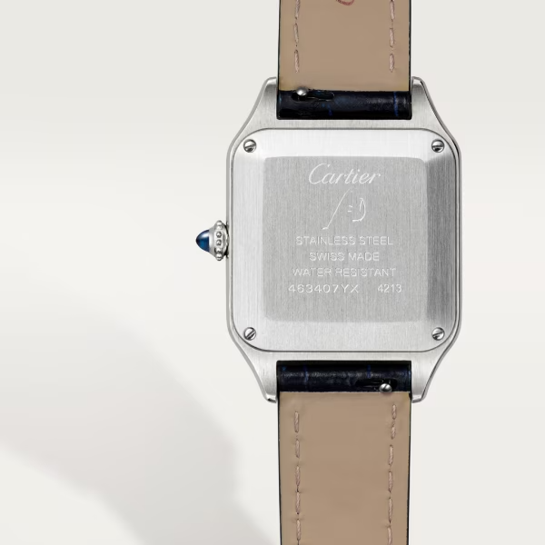 Unworn Cartier Santos-Dumont de Cartier, Stainless Steel, 38mm x 27.5mm, Ref# WSSA0023, box and papers