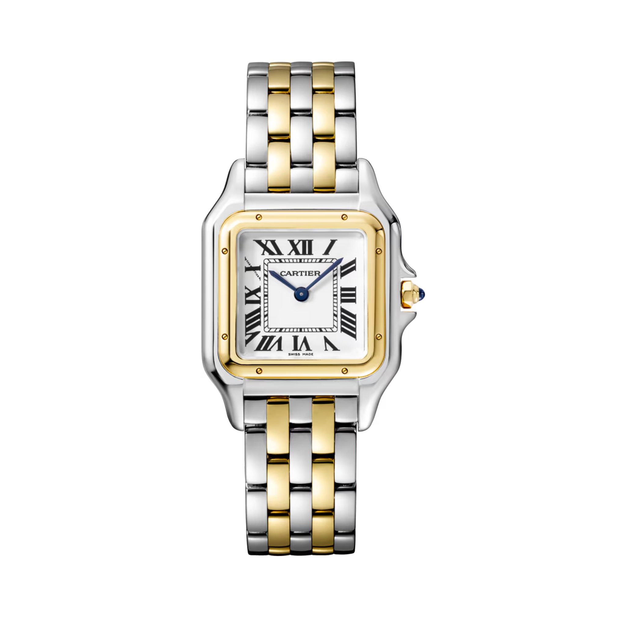 Unworn Cartier Panthère de Cartier, Stainless Steel, 18k Yellow Gold, 29mm x 37mm, Ref# W2PN0007, box and papers