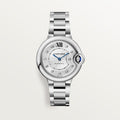 Unworn Cartier Ballon Bleu de Cartier, Stainless Steel and Diamonds, 33mm, Ref# W4BB0021, box and papers