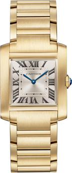 Unworn Cartier Tank Francaise, 18k Yellow Gold, 32mm x 27mm, Ref# WGTA0113, box and papers