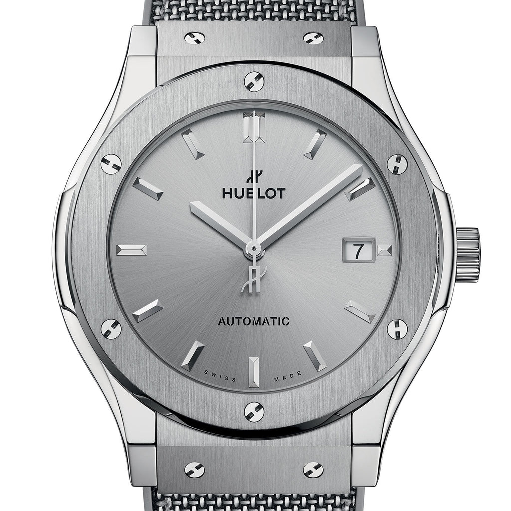 Unworn Hublot Classic Fusion Essential Grey 45, 511.NX.5610.NR.HEC24, box and papers