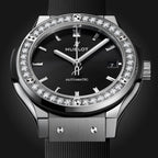Hublot Classic Fusion Titanium Diamonds 38, 565.NX.1470.RX.1204, Unworn 2025, box and papers
