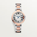 Unworn Cartier Ballon Bleu, Stainless Steel and 18k Rose Gold, 33mm, Ladies, Ref# W2BB0032, box and papers