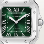 Unworn Cartier Santos de Cartier, Stainless Steel, 41.9mm x 35.1mm, Ref# WSSA0061, box and papers