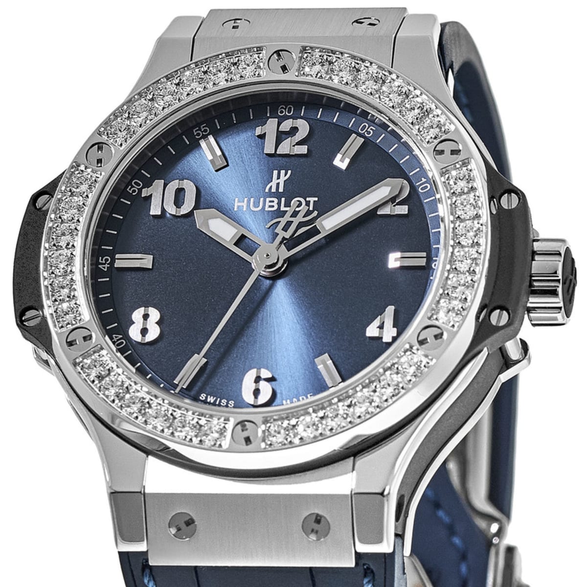 Hublot Big Bang, Steel Blue Diamonds, 38 mm, Ref# 361.SX.7170.LR.1204, Unworn 2025