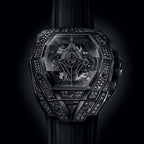 Unworn Hublot Spirit of Big Bang Sang Bleu All Black Pavé 42, 648.CX.0114.RX.1600.MXM24, box and papers