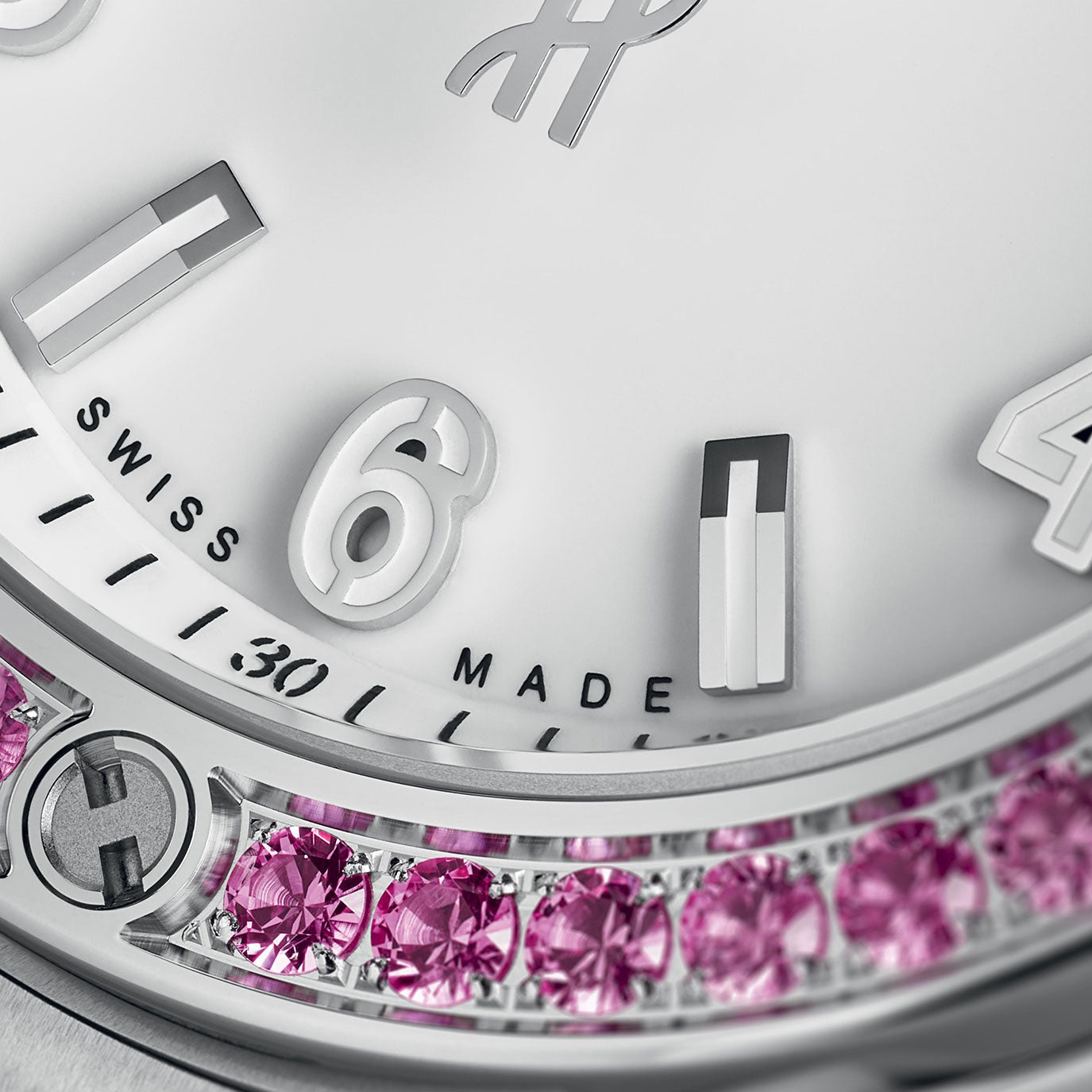 Unworn Hublot Big Bang One Click Joyful Steel Pink 33, 485.SP.2210.RX.1233, box and papers