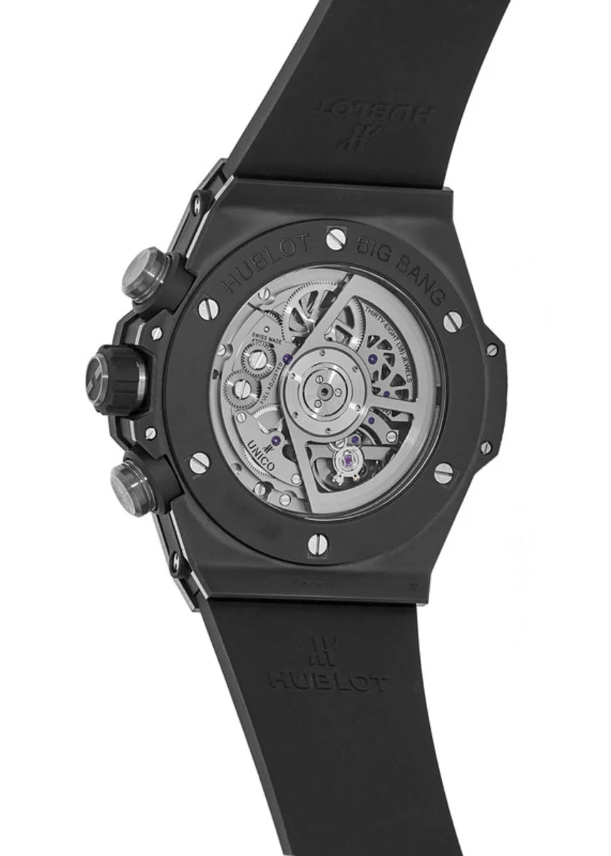 Hublot Big Bang Automatic Chronograph, 45mm, Black Ceramic, Ref# 411.CI.1170.RX, Unworn 2025