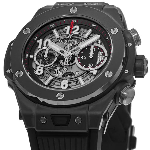 Hublot Big Bang Automatic Chronograph, 45mm, Black Ceramic, Ref# 411.CI.1170.RX, Unworn 2025
