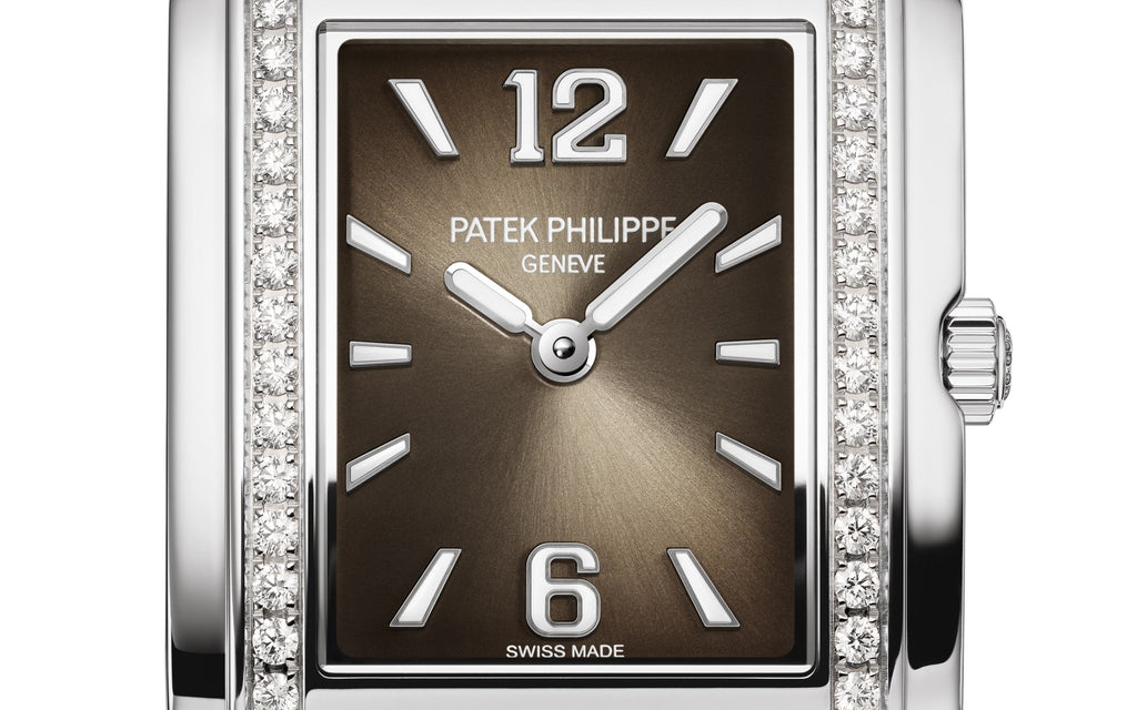 Patek Philippe Twenty~4 Quartz Ladies Watch, Stainless Steel with 36 Diamond (~0.42 ct), 25.1 x 30 mm, Ref# 4910/1200A-010