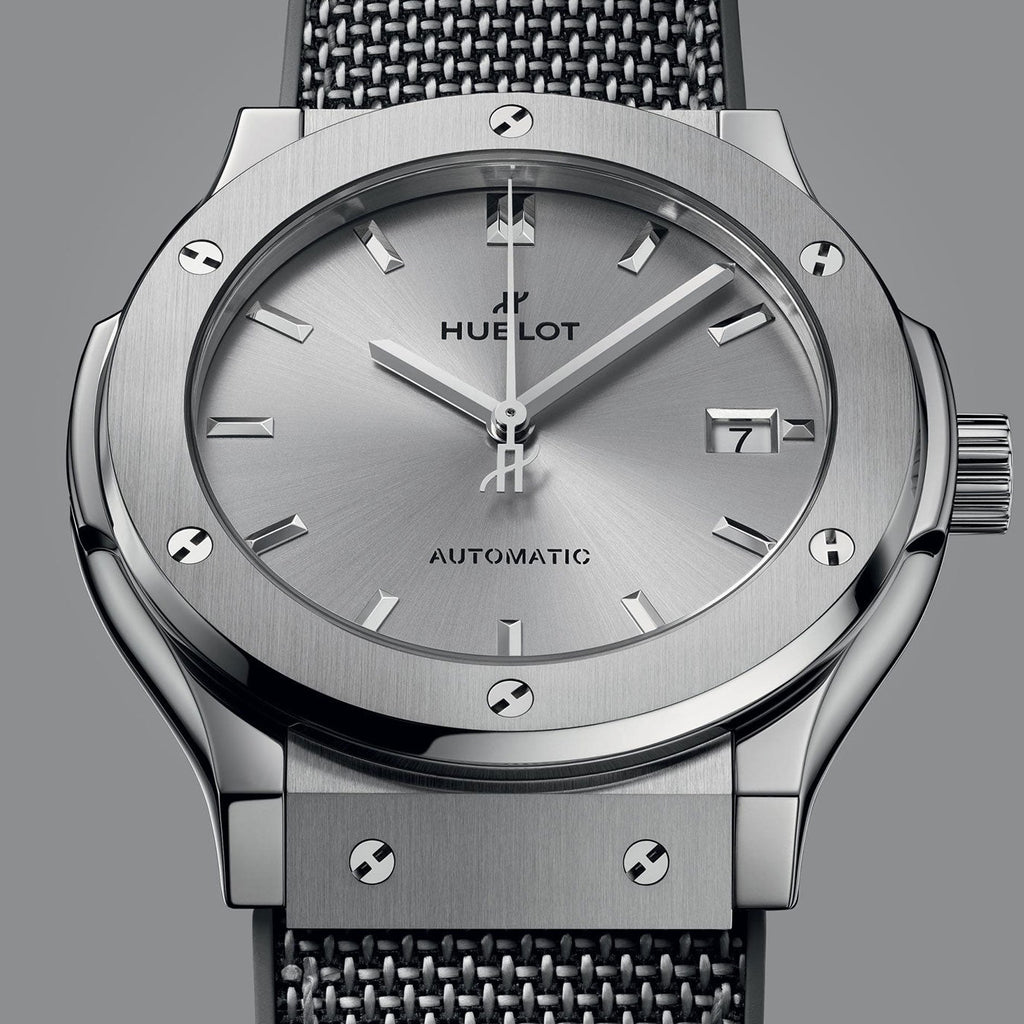 Unworn Hublot Classic Fusion Essential Grey 45, 511.NX.5610.NR.HEC24, box and papers