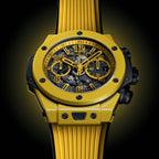 Unworn Hublot Big Bang Unico Yellow Magic 44, 421.CY.471Y.RX, box and papers