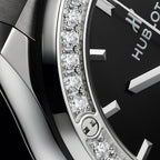 Hublot Classic Fusion Titanium Diamonds 38, 565.NX.1470.RX.1204, Unworn 2025, box and papers