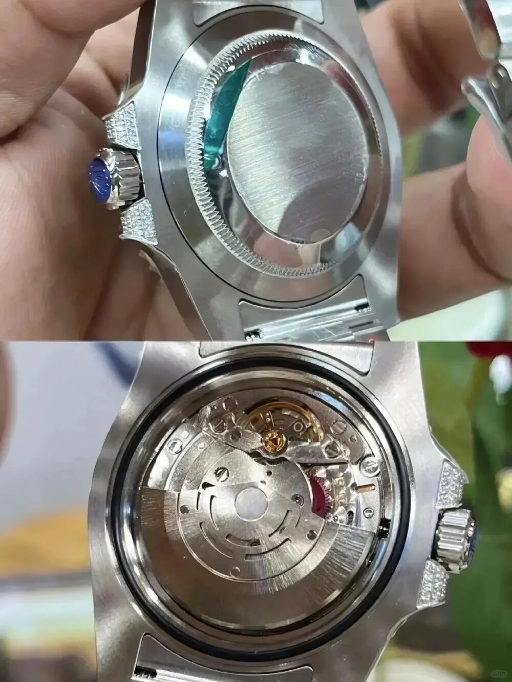 Rolex Submariner Date, 18K White Gold Diamonds Emerald UNWORN, 40mm