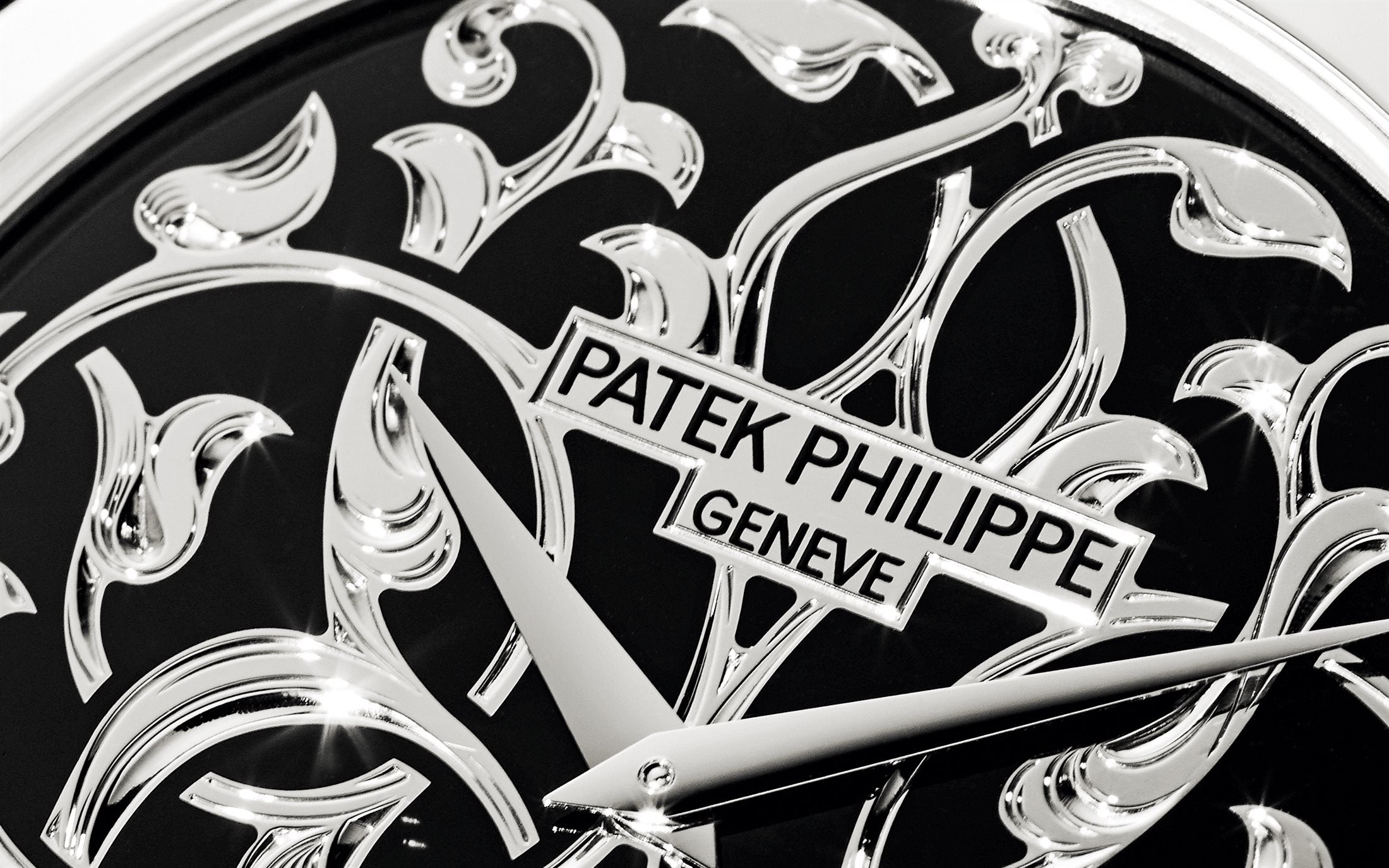 Patek Philippe Calatrava Volutes and Arabesques, Platinum, 38mm, Ref# 5088/100P-001