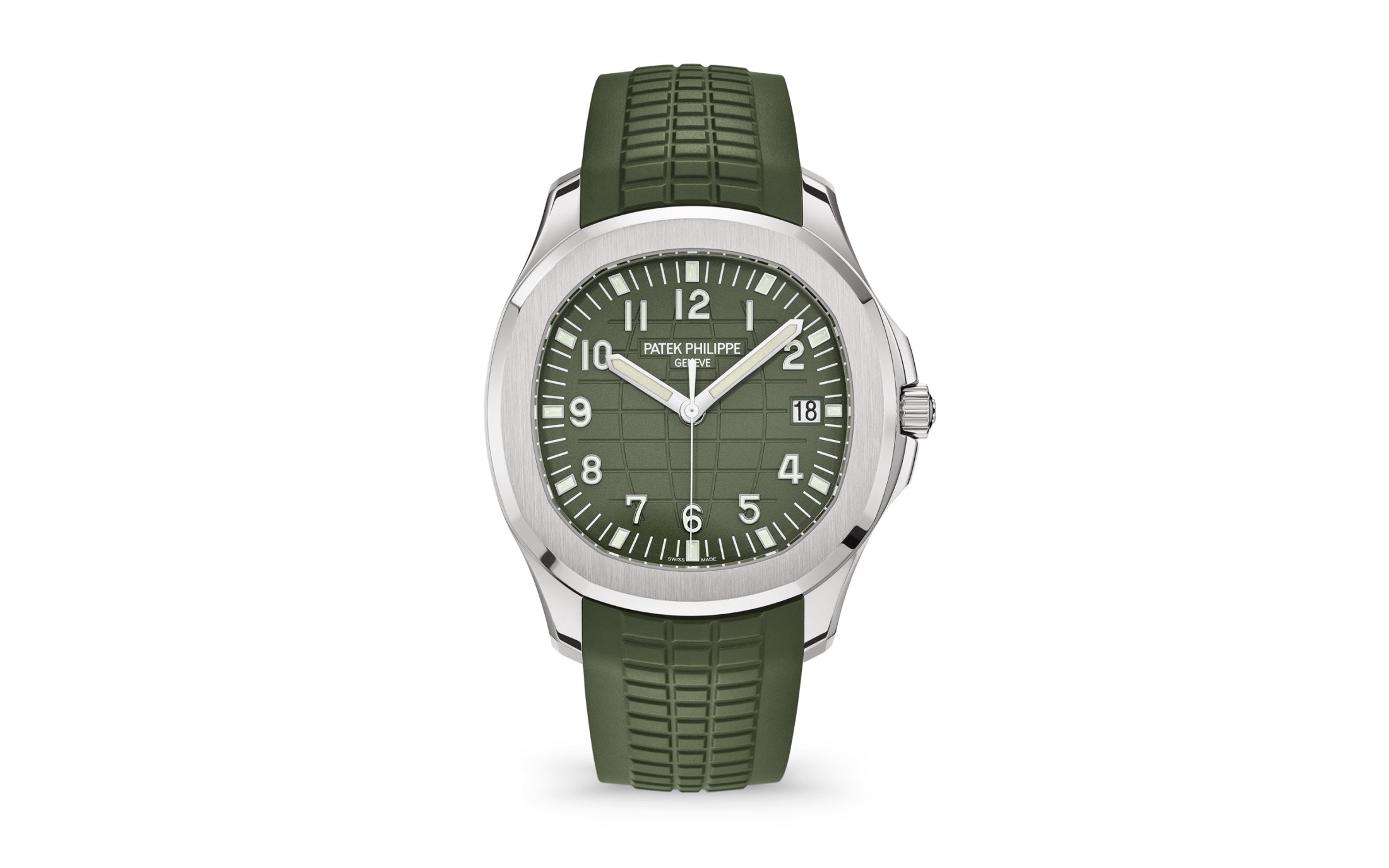 Patek Philippe Aquanaut Jumbo Date, Sweep Seconds, 18k White Gold, 42,2 mm, Ref# 5168G-010