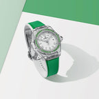 Unworn Hublot Big Bang One Click Joyful Steel Apple Green 33, 485.SG.2210.RX.1222, box and papers