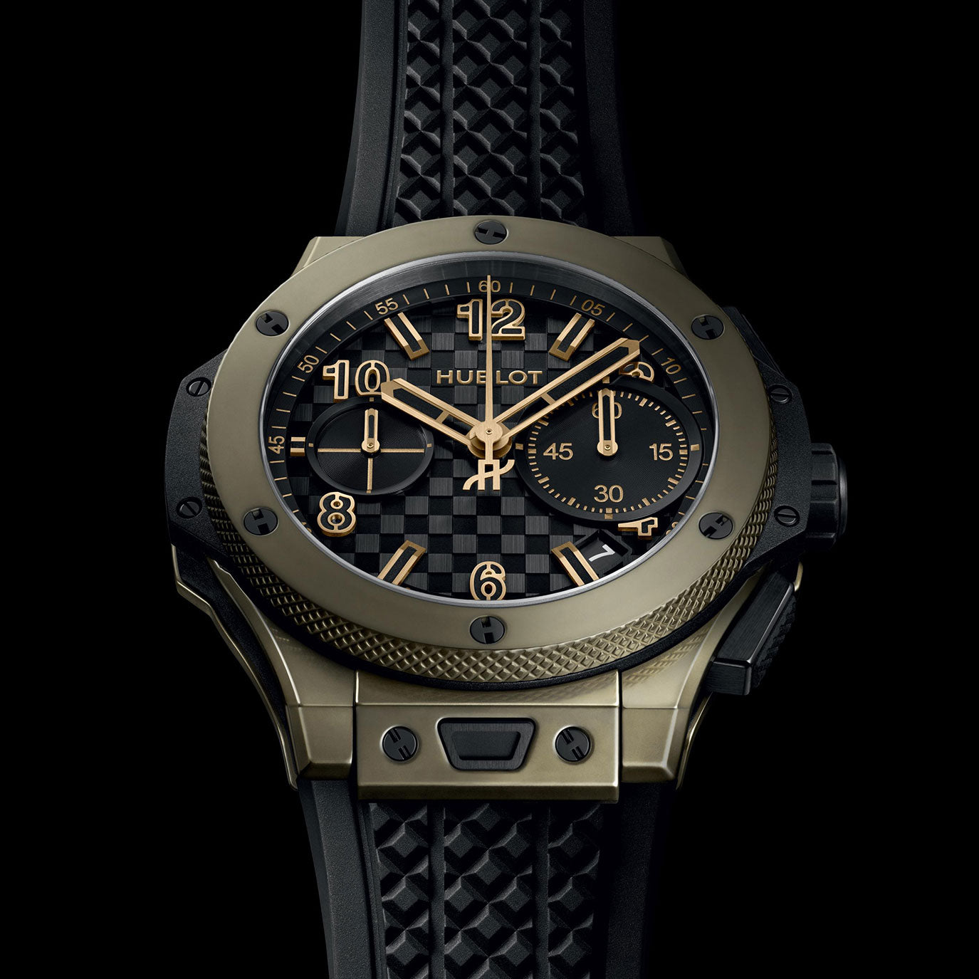 Unworn Hublot Big Bang 20th Anniversary Full Magic Gold 43, 431.MX.1330.RX, box and papers