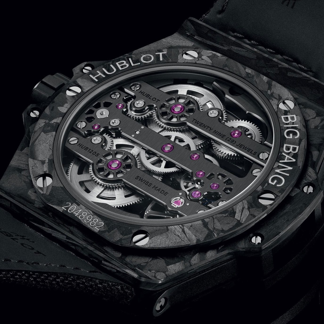 Unworn Hublot Big Bang Meca-10 Frosted Carbon 42, 444.QN.1170.NR, box and papers