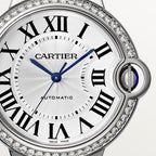 Unworn Cartier Ballon Bleu de Cartier, Stainless Steel and Diamonds, 36mm, Ref# W4BB0024, box and papers