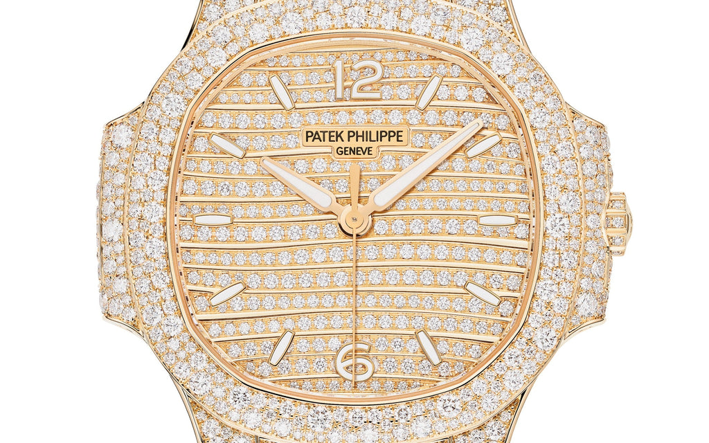 Patek Philippe Nautilus Haute Joaillerie Ladies Automatic Watch, 18K Rose Gold and Diamonds, 35,2mm, Ref# 7118/1450R-001