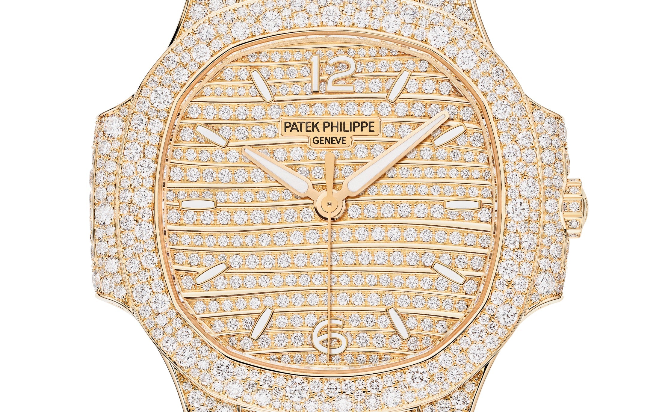 Patek Philippe Nautilus Haute Joaillerie Ladies Automatic Watch, 18K Rose Gold and Diamonds, 35,2mm, Ref# 7118/1450R-001