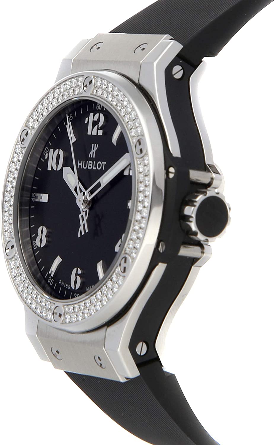 Hublot Big Bang, Steel, Black Diamonds, 38mm, Ref# 361.SX.1270.RX.1104, Unworn 2025