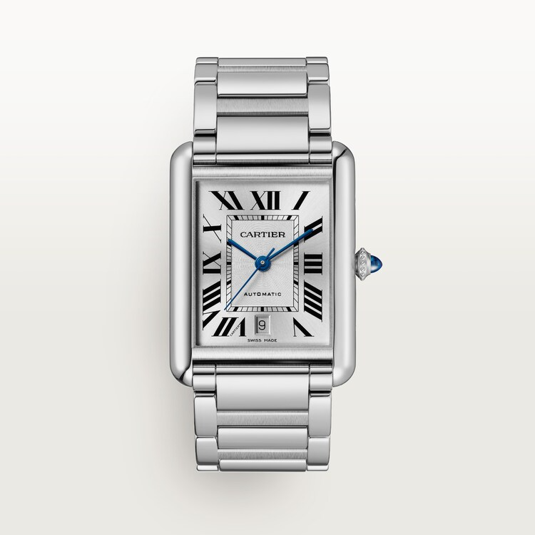 Unworn Cartier Tank Must de Cartier, Extra-large Stainless Steel, 41mm x 31mm, Ref# WSTA0053, box and papers