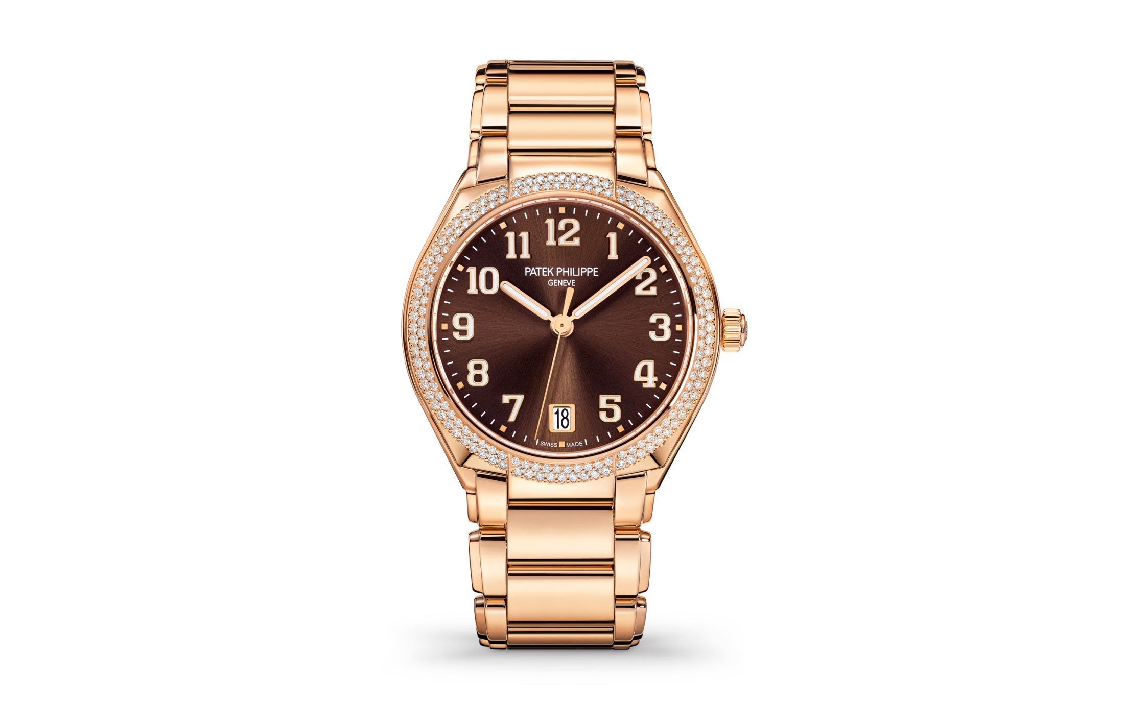 Patek Philippe Twenty~4 Automatic, 18k Rose Gold with 160 diamonds ~0,77ct, 36mm, Ref# 7300/1200R-001