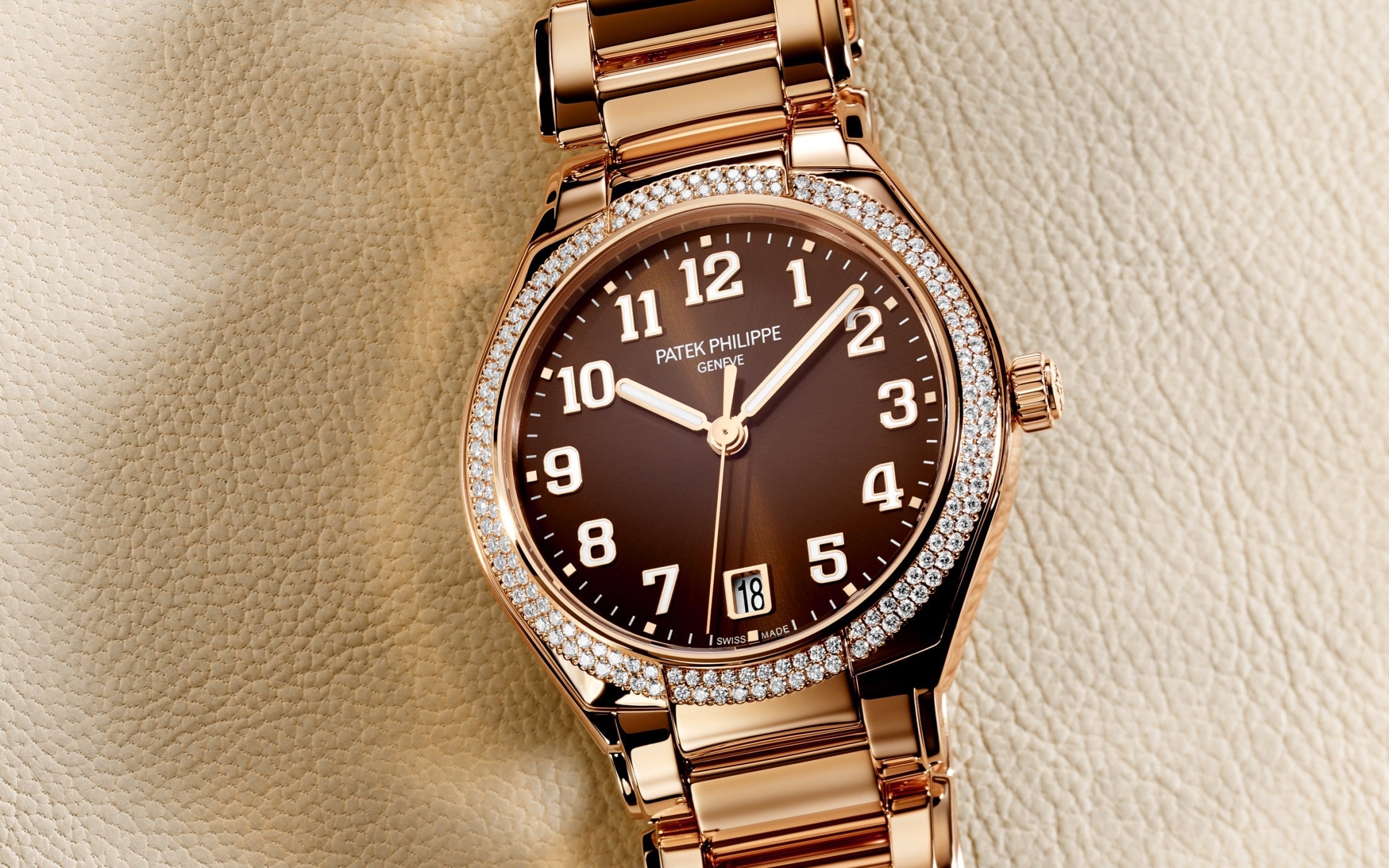 Patek Philippe Twenty~4 Automatic, 18k Rose Gold with 160 diamonds ~0,77ct, 36mm, Ref# 7300/1200R-001