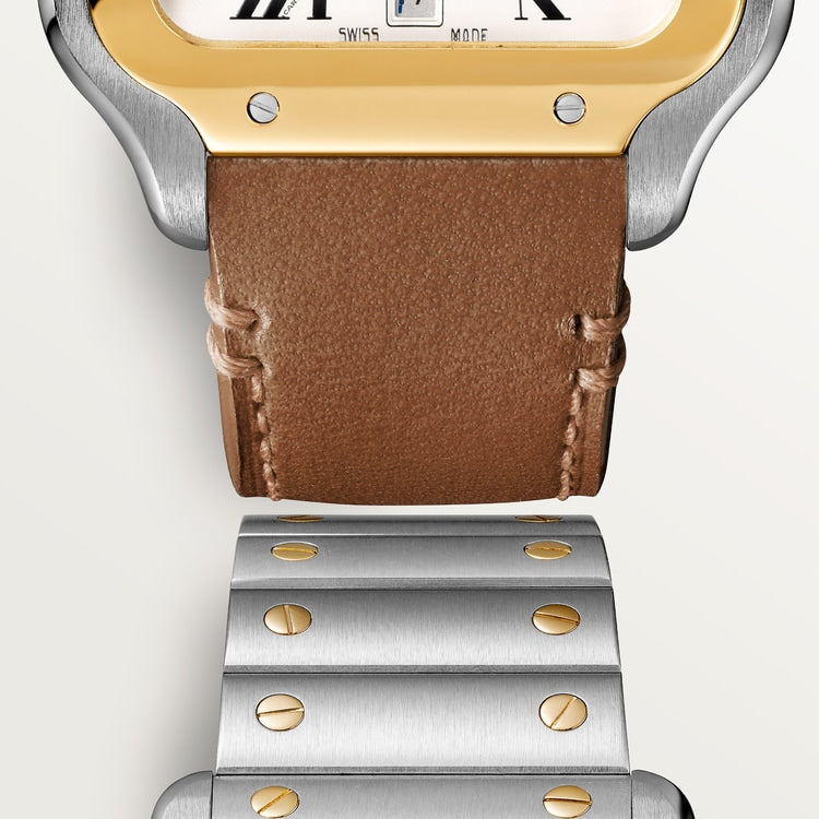 Unworn Cartier Santos de Cartier, Stainless Steel and 18k Yellow Gold, 39.8mm, Ref# W2SA0009, box and papers