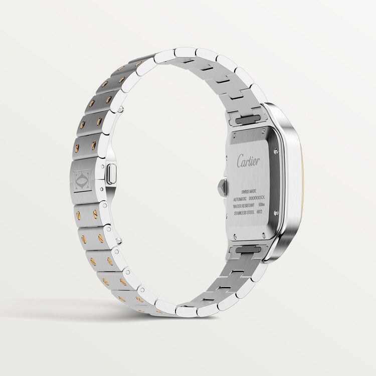 Unworn Cartier Santos de Cartier, Stainless Steel and 18k Yellow Gold, 39.8mm, Ref# W2SA0009, box and papers