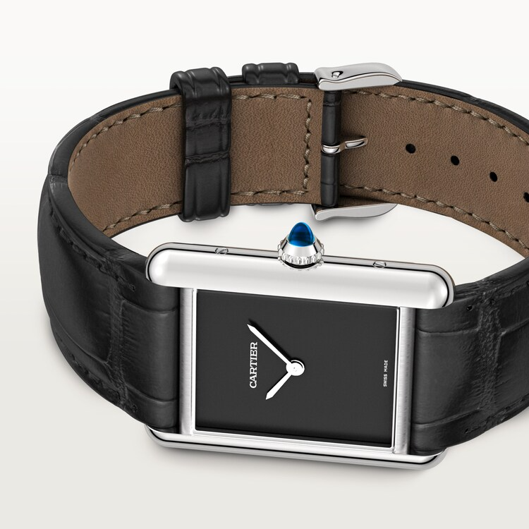 Unworn Cartier Tank Must de Cartier, Stainless Steel, 32mm x 27mm, Ref# WSTA0072, box and papers