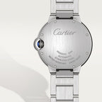 Unworn Cartier Ballon Bleu de Cartier, Stainless Steel and Diamonds, 36mm, Ref# W4BB0024, box and papers