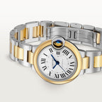 Unworn Cartier Ballon Bleu, Stainless Steel and 18k Yellow Gold, 36mm, Ladies, Ref# W2BB0038, box and papers